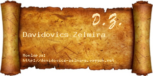 Davidovics Zelmira névjegykártya